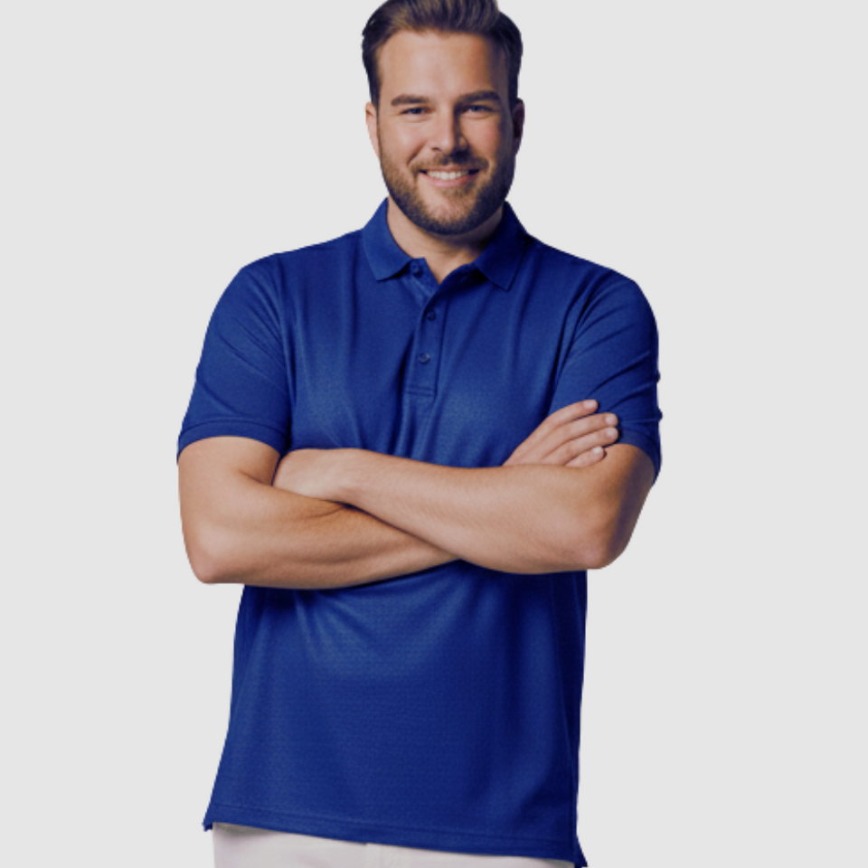 Big Men's Easy Care Pique Polo – Ron Bennett Big Men's Clothing