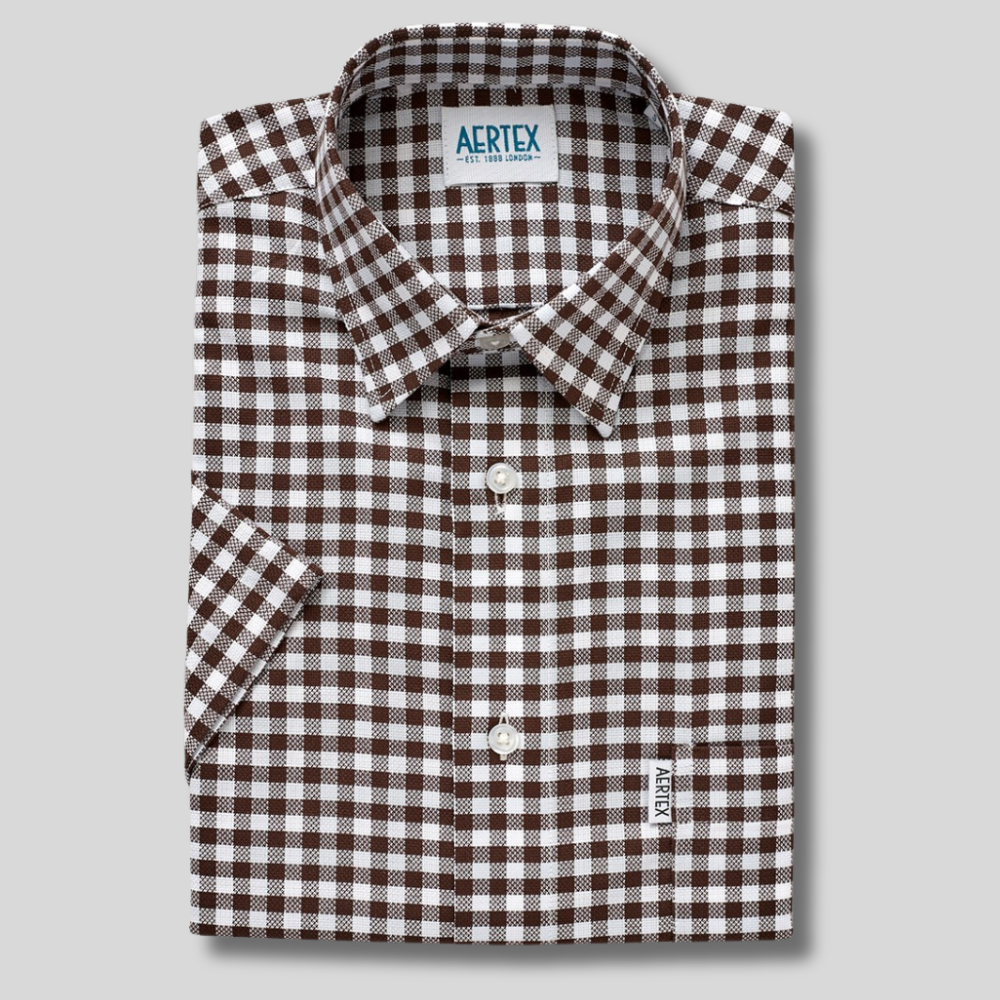 David Check Short Sleeve Shirt