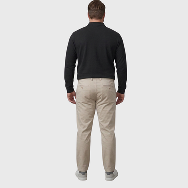 Big Men's Long Sleeve Pocket Polo