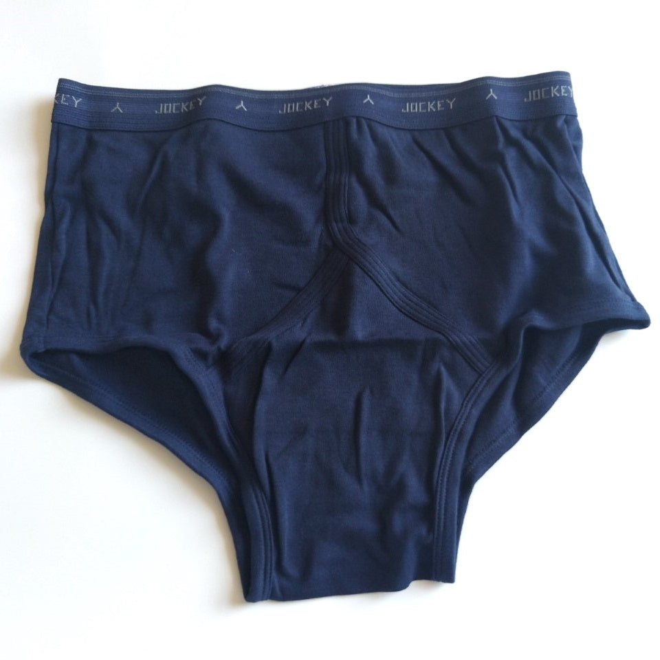 Jockey Comfort Rib Y-Front Brief M9110G Navy Blue Mens Underwear