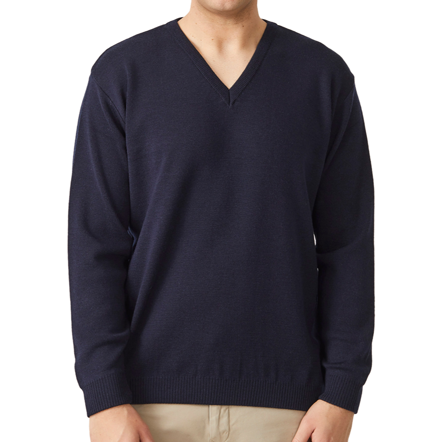 Merino V Neck Sweater - Ron Bennett Big Mens 