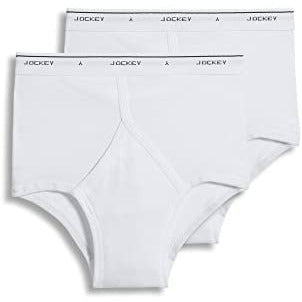Jockey Y-Front Briefs in White - Big Mens Clothing by Ron Bennett