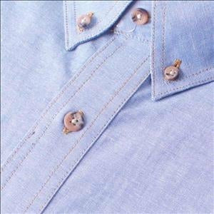 Gloweave Classic Long Sleeve Chambray Shirt in Blue