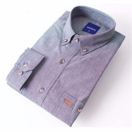 Gloweave Short Sleeve Black Classic Chambray Shirt