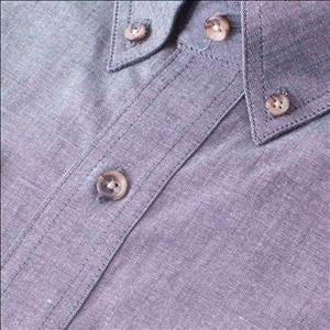 Gloweave Short Sleeve Black Classic Chambray Shirt