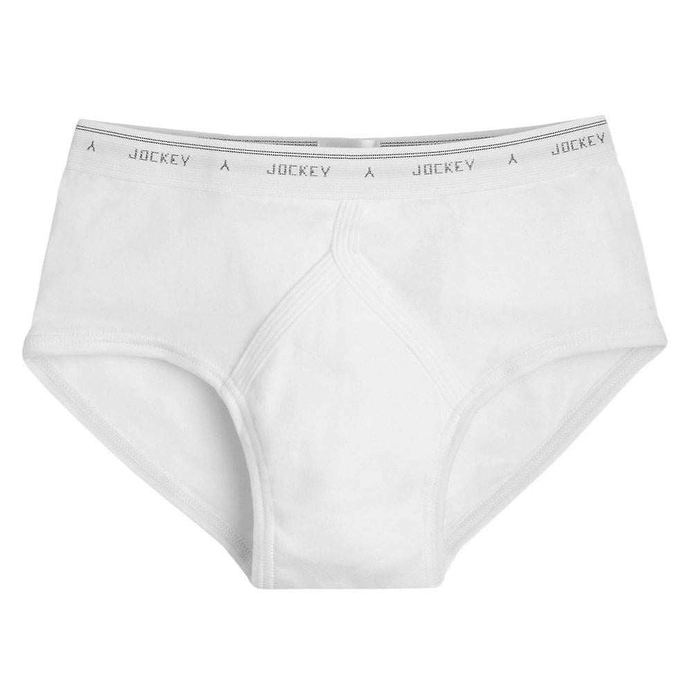 Jockey Y-Front Briefs in White - Big Mens Clothing by Ron Bennett
