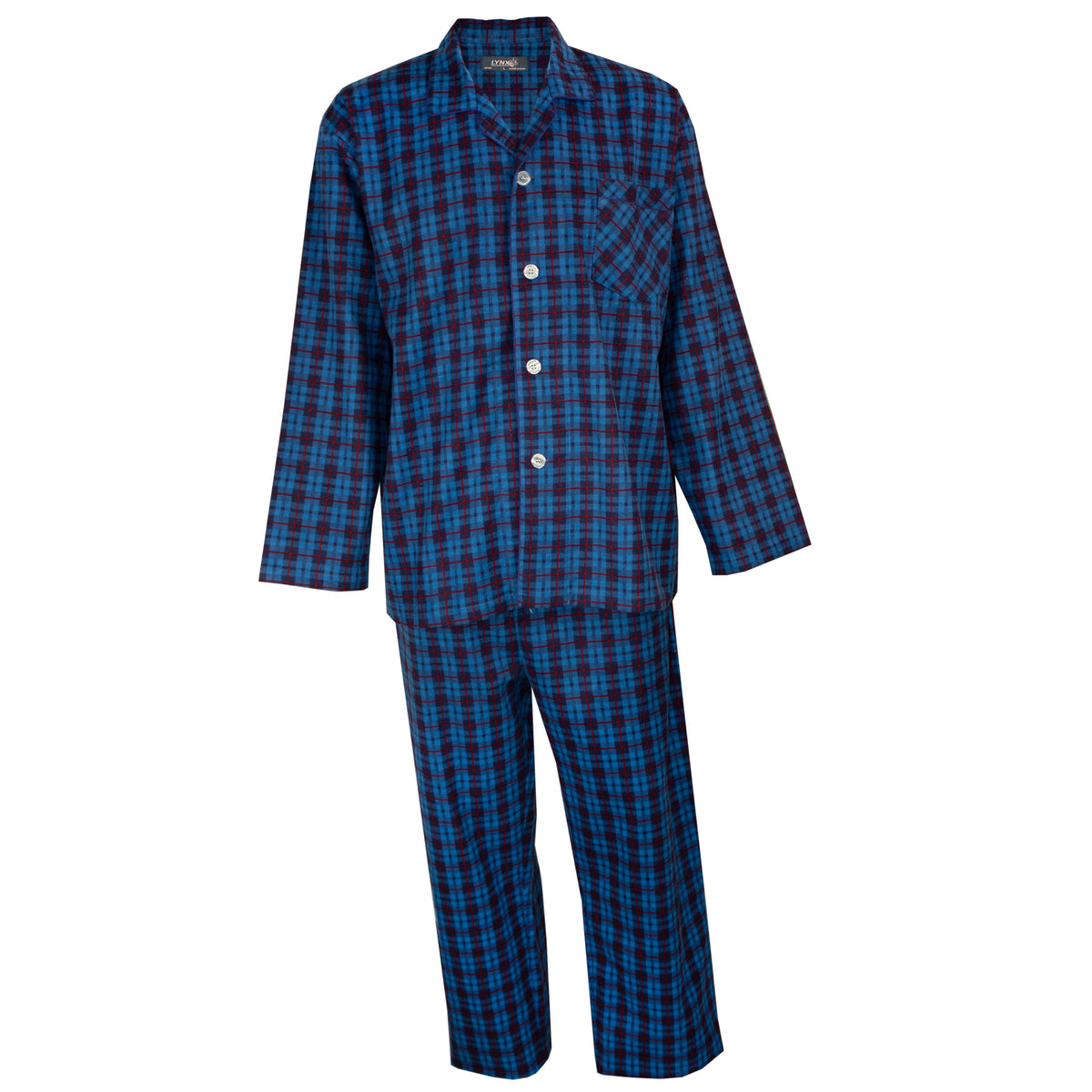 Lynx Flannelette 100% Cotton Flannel Pyjamas