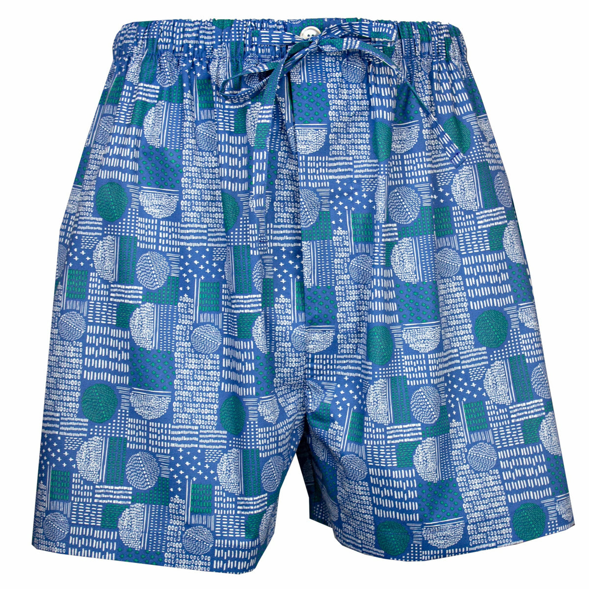 Contare Blue Patch Cotton Rich Short PJs Set