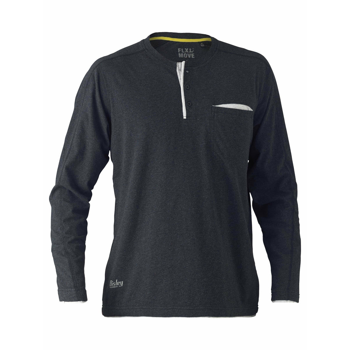 Bisley Henley Long Sleeve Tee