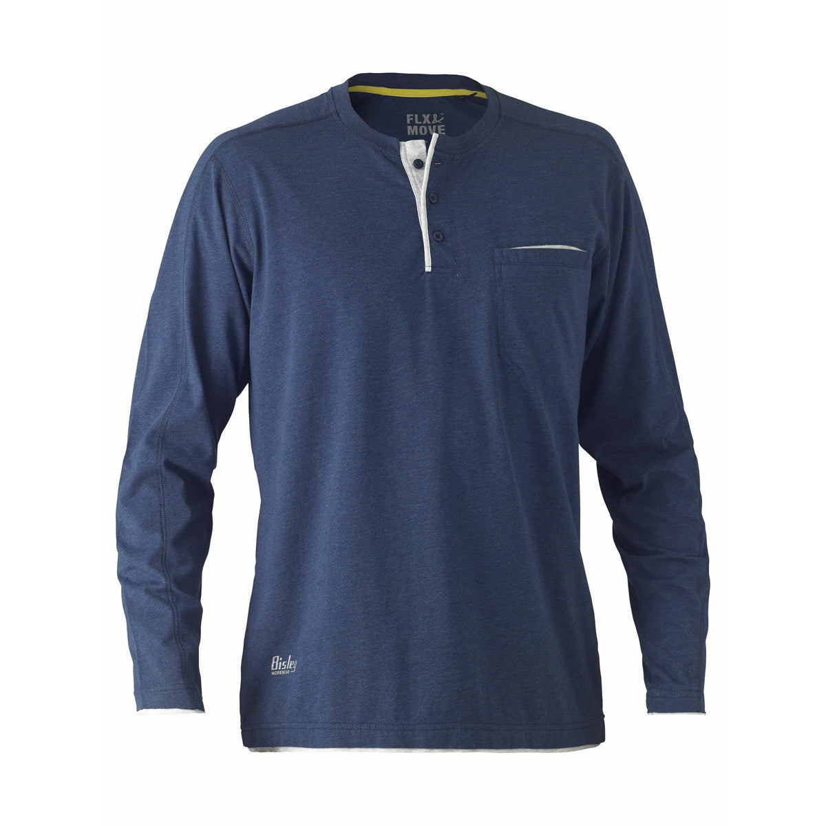 Bisley Henley Long Sleeve Tee