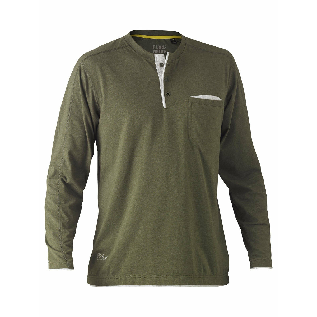 Bisley Henley Long Sleeve Tee