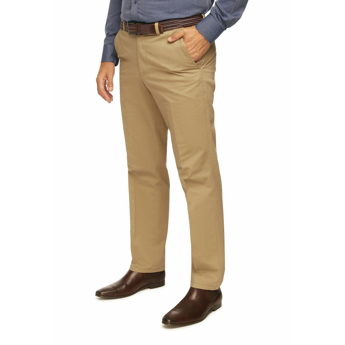 City Club Mariner Harbour Flexi Waist Cotton Stretch Chinos