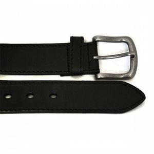 Derby Mens Black Genuine Leather Belt 35mm