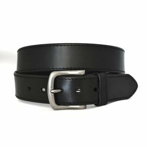 Derby Mens Black Genuine Leather Belt 35mm