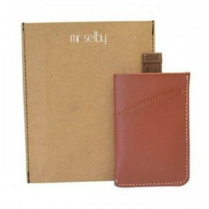 Harris Tan Genuine Leather Thin Card Wallet in Gift Envelope