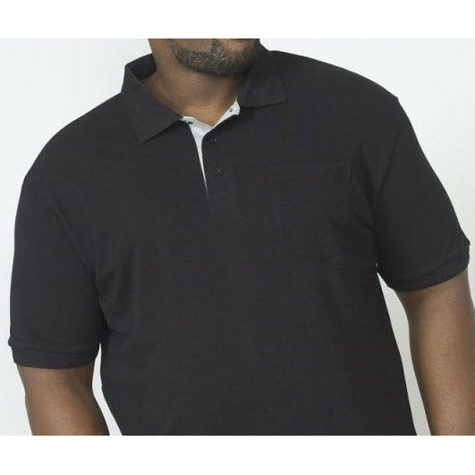 HiFlyers Combed Cotton Pique Polo With Chest Pocket