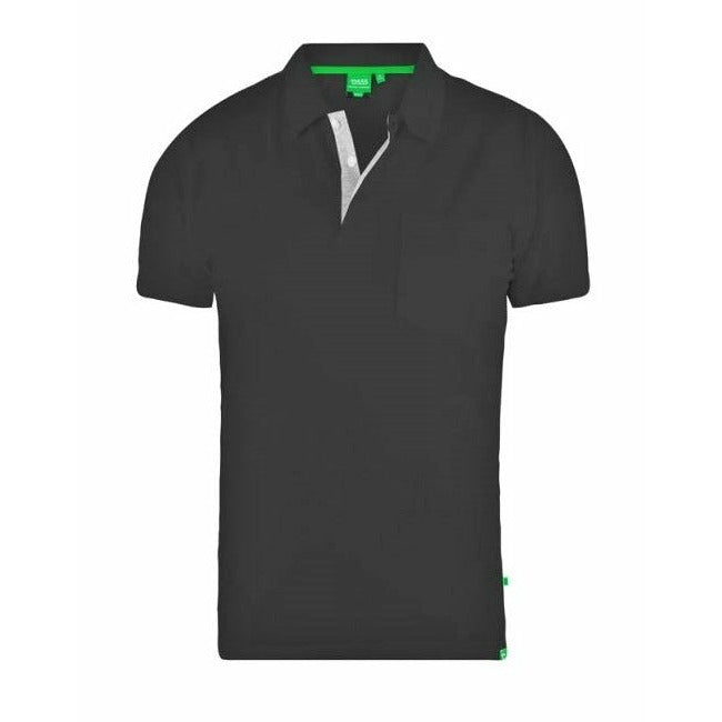 HiFlyers Combed Cotton Pique Polo With Chest Pocket