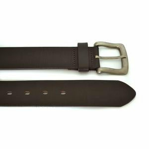 Jasper Mens Brown Leather Dress Belt 37mm Width