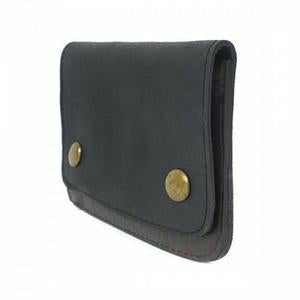 Morris Brown Genuine Leather Flip Wallet with Zip Pocket