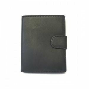 Morten Black Leather Fold Wallet in Gift Box