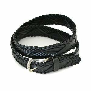 Nelson Black Genuine Leather Belt 35mm wide