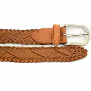 Nelson Tan Genuine Leather Belt 35mm wide