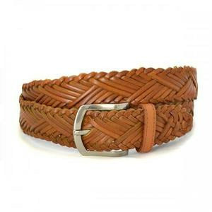 Nelson Tan Genuine Leather Belt 35mm wide