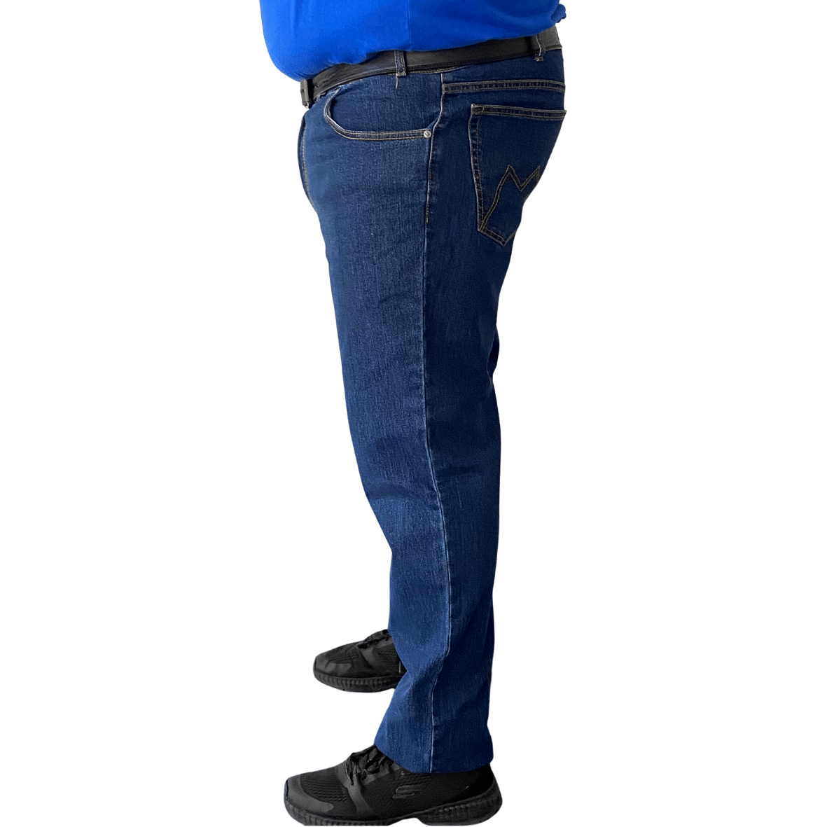 Maxitalia Blue Stretch Denim 5 Pocket Jean