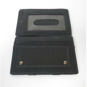 Regan Black Genuine Leather Thin Magic Flip Wallet