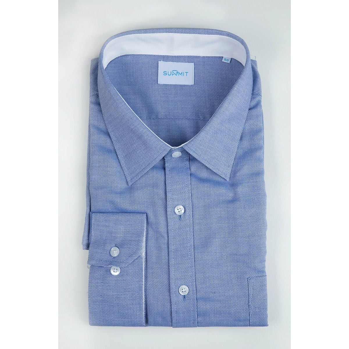 Summit Business Shirt in Navy Oxford