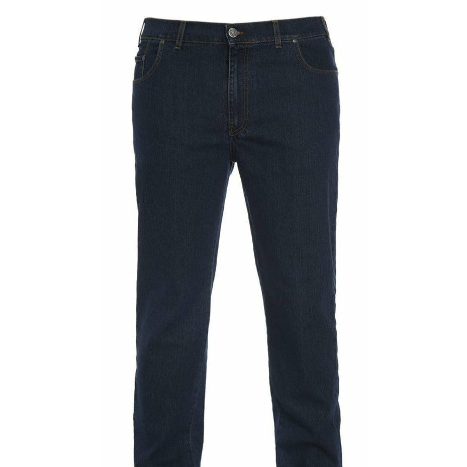 Maxitalia Black Stretch Denim 5 Pocket Jean