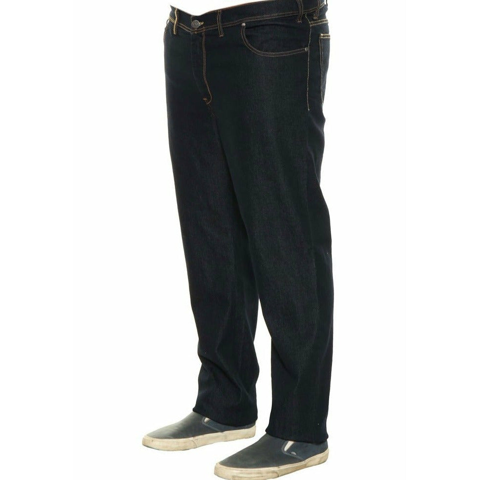 Maxitalia Navy Stretch Denim 5 Pocket Jean