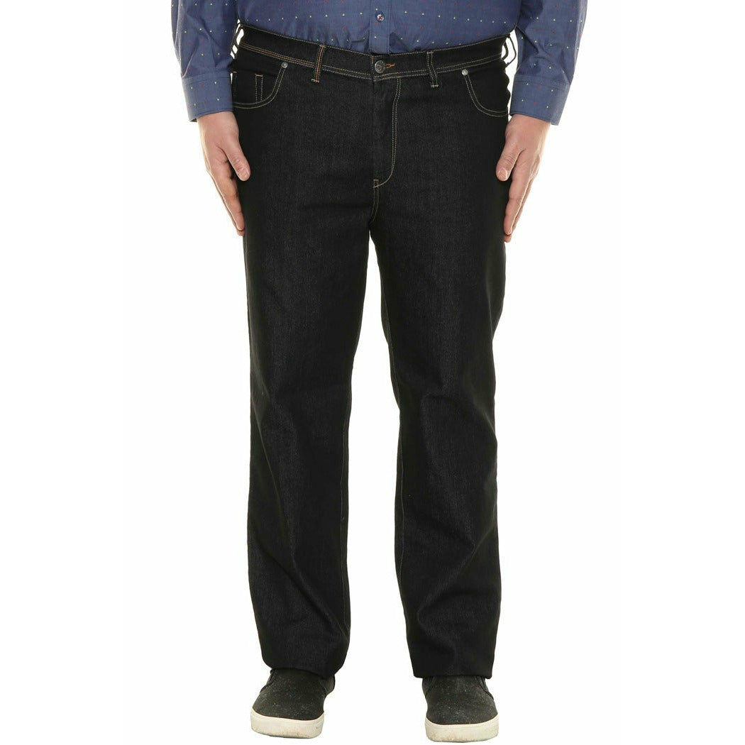 Maxitalia Black Stretch Denim 5 Pocket Jean