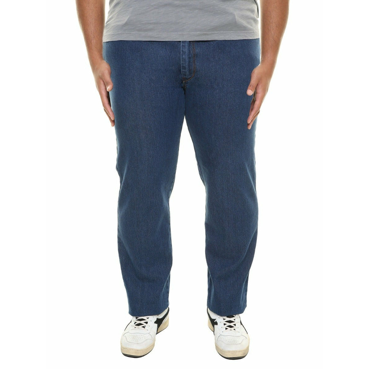 Maxitalia Blue Stretch Denim 5 Pocket Jean
