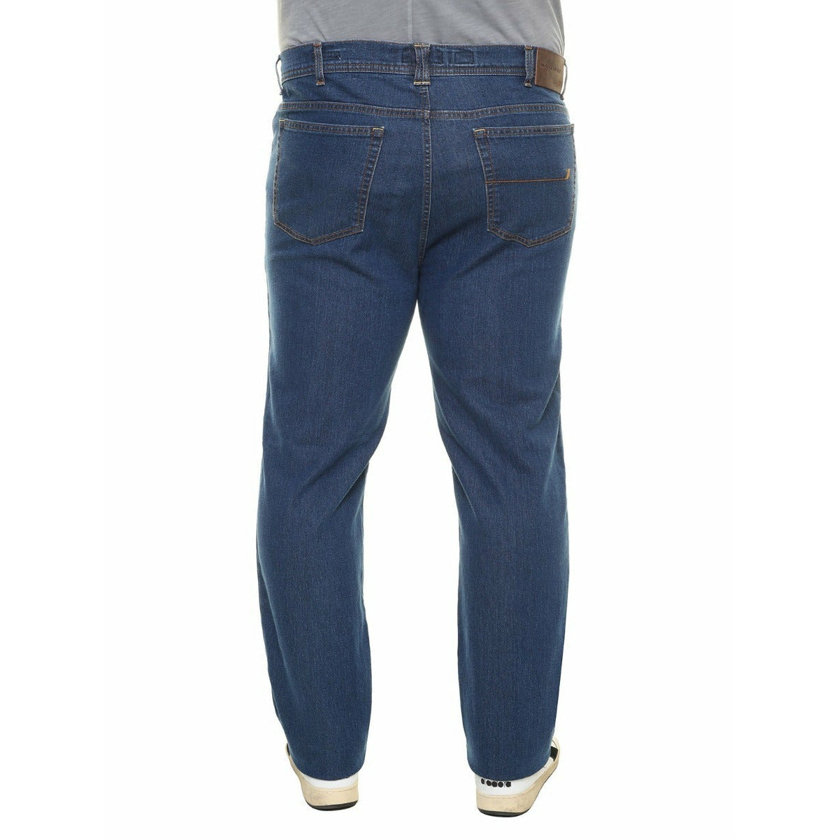 Maxitalia Blue Stretch Denim 5 Pocket Jean