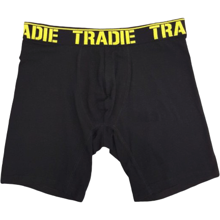 Tradies Big Fella Big Fella Long Leg Trunk - in Black/Yellow